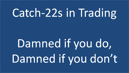 You are currently viewing A very problematic Catch-22 in trading (perhaps you’ve experienced this)