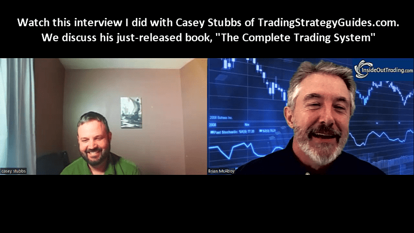 You are currently viewing Podcast interview w Casey Stubbs, author of “The Complete Trading System”